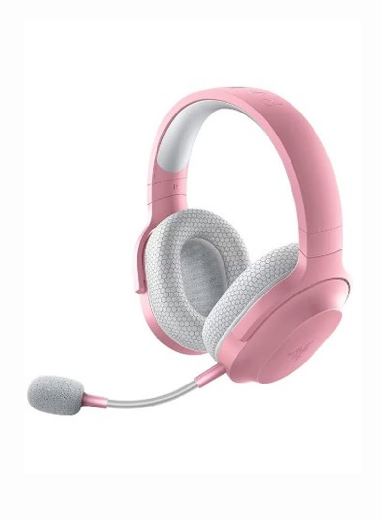 Razer Barracuda X Wireless Gaming & Mobile Headset (PC, Playstation, Switch, Android, iOS): 2022 Model - 2.4GHz Wireless + Bluetooth - Lightweight 250g - 40mm Drivers - 50 Hr Battery - Quartz Pink - Image 1